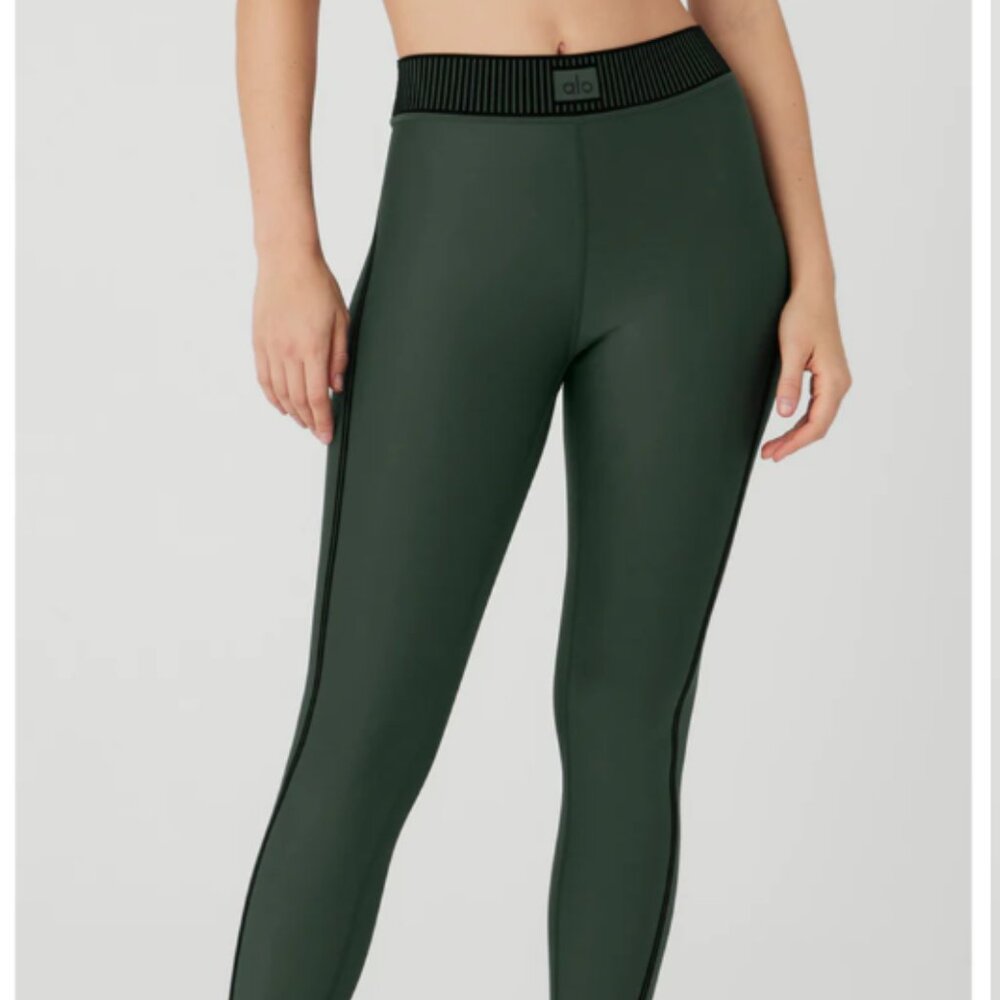 AIRLIFT HIGH-WAIST 7/8 LINE UP LEGGING XS Dark Cactus